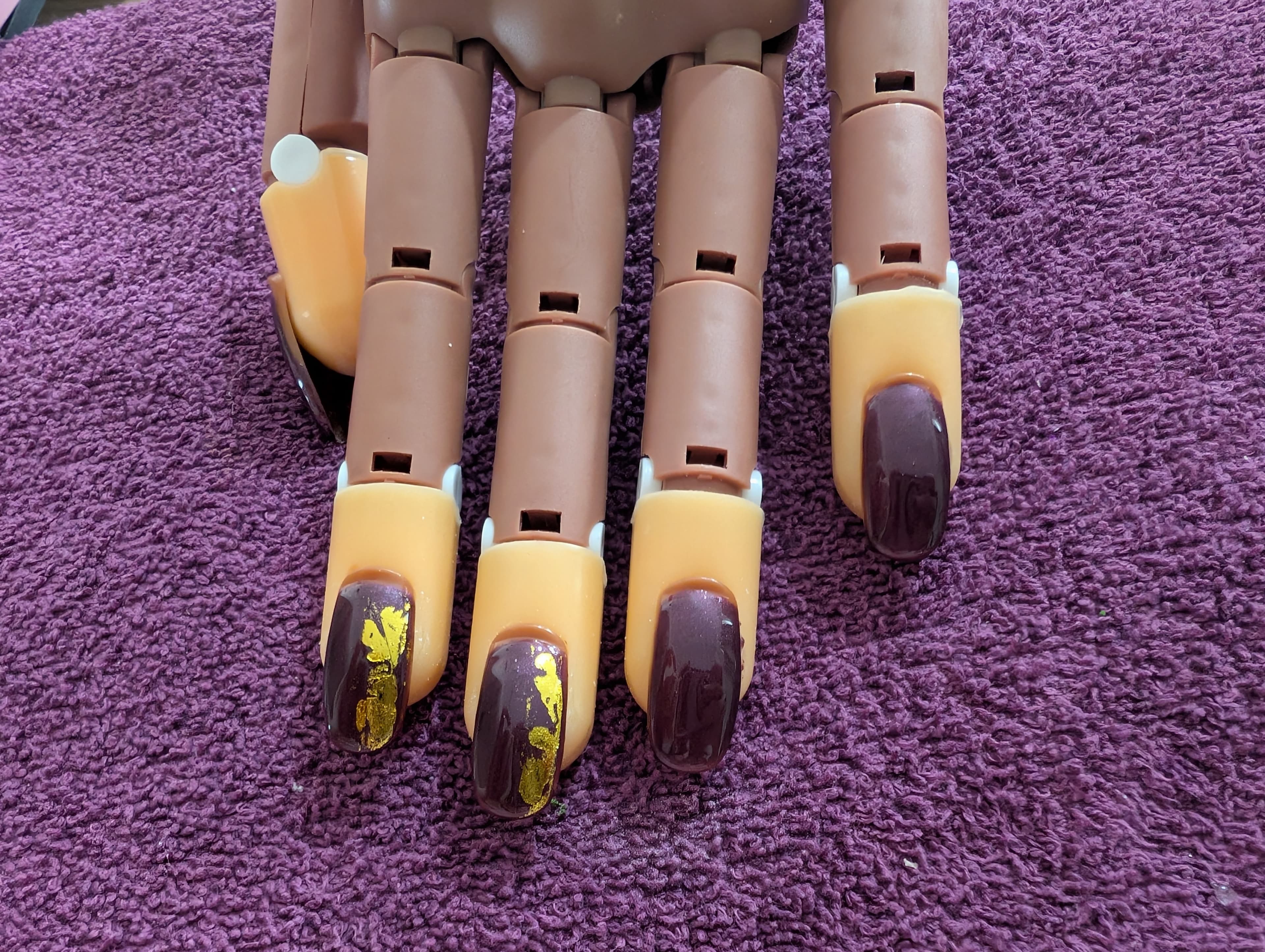 Deep Berry Gold Foils